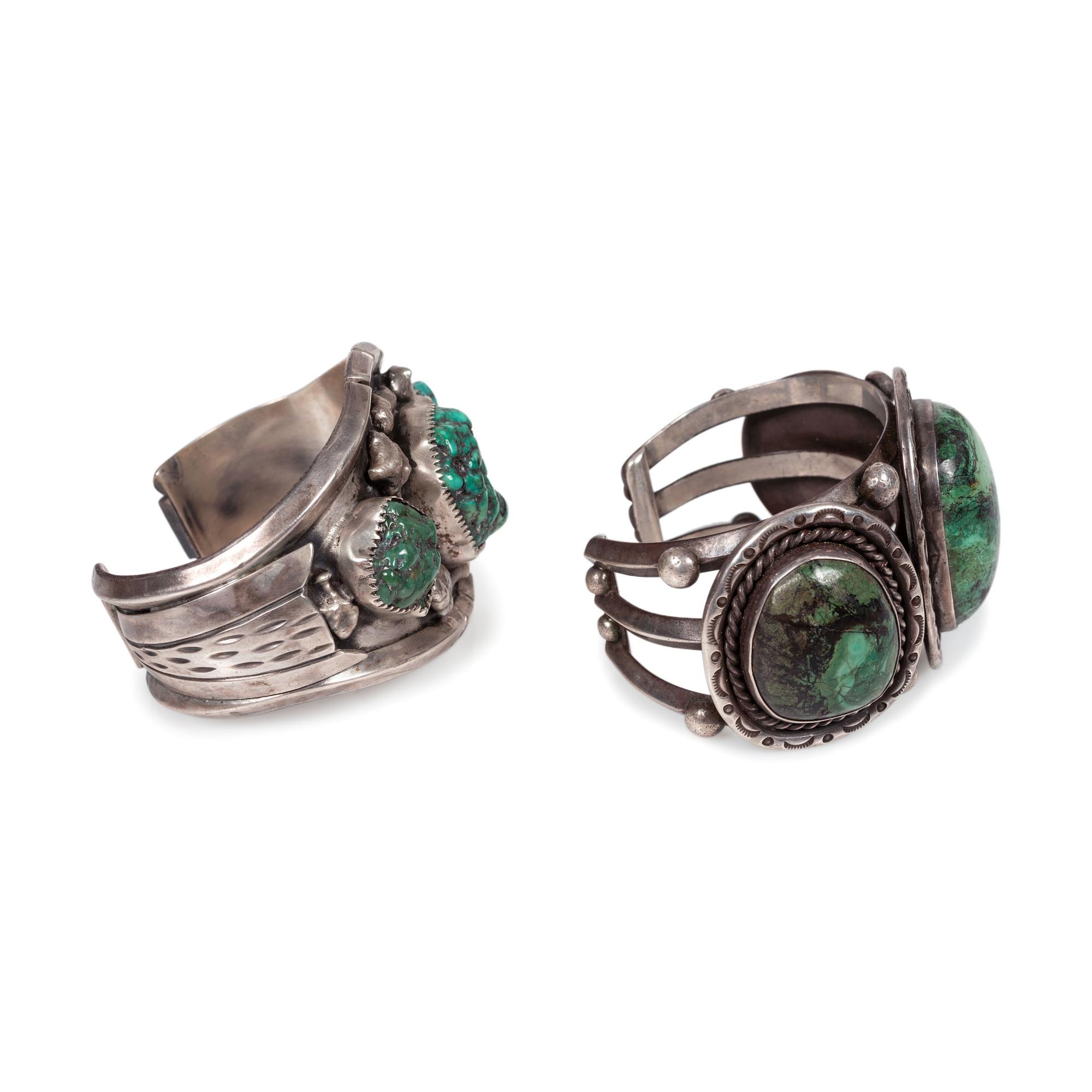 Pair of Navajo Cuff Bracelets