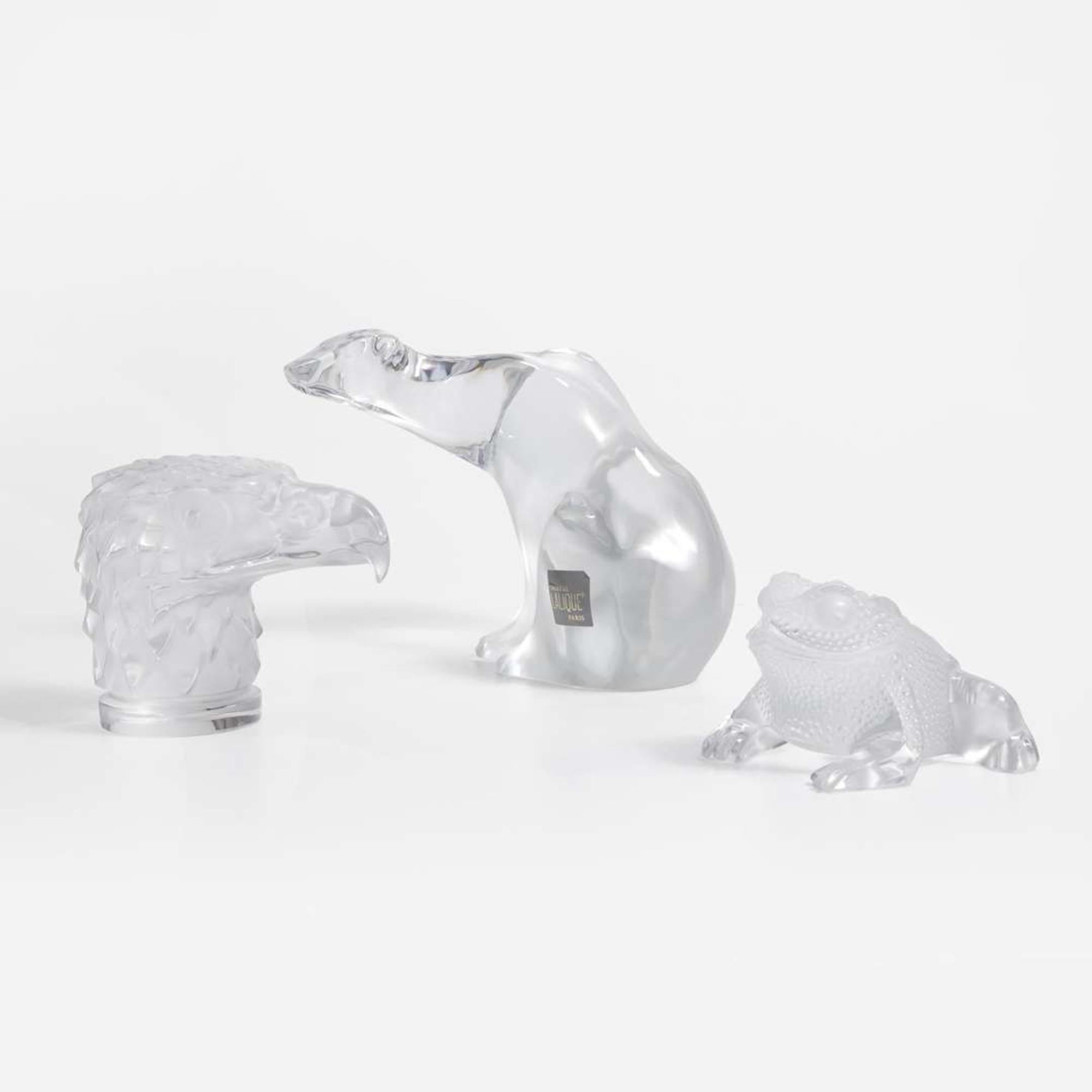 A Lalique Tête d'Aigle car mascot late 20th century