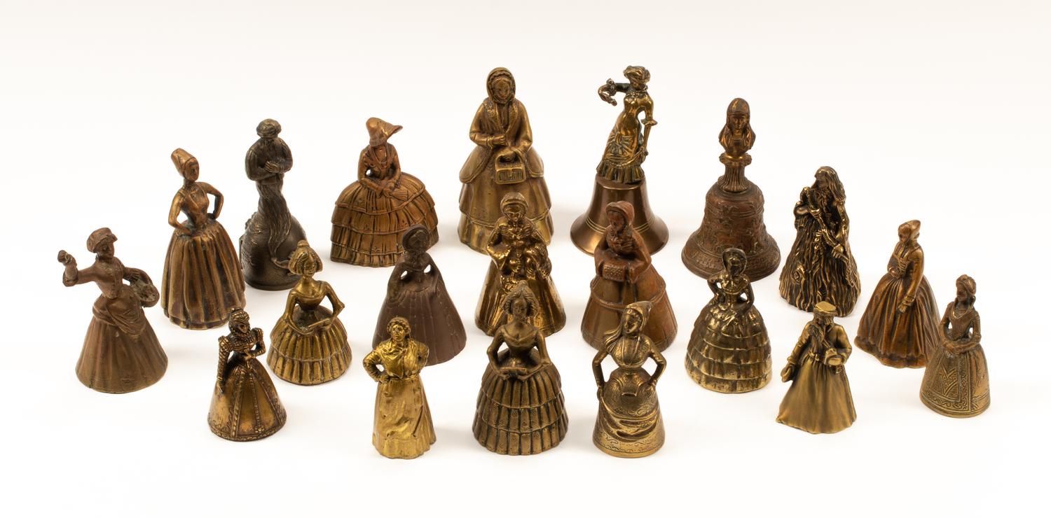 A Collection of Twenty Continental Bronze Bells