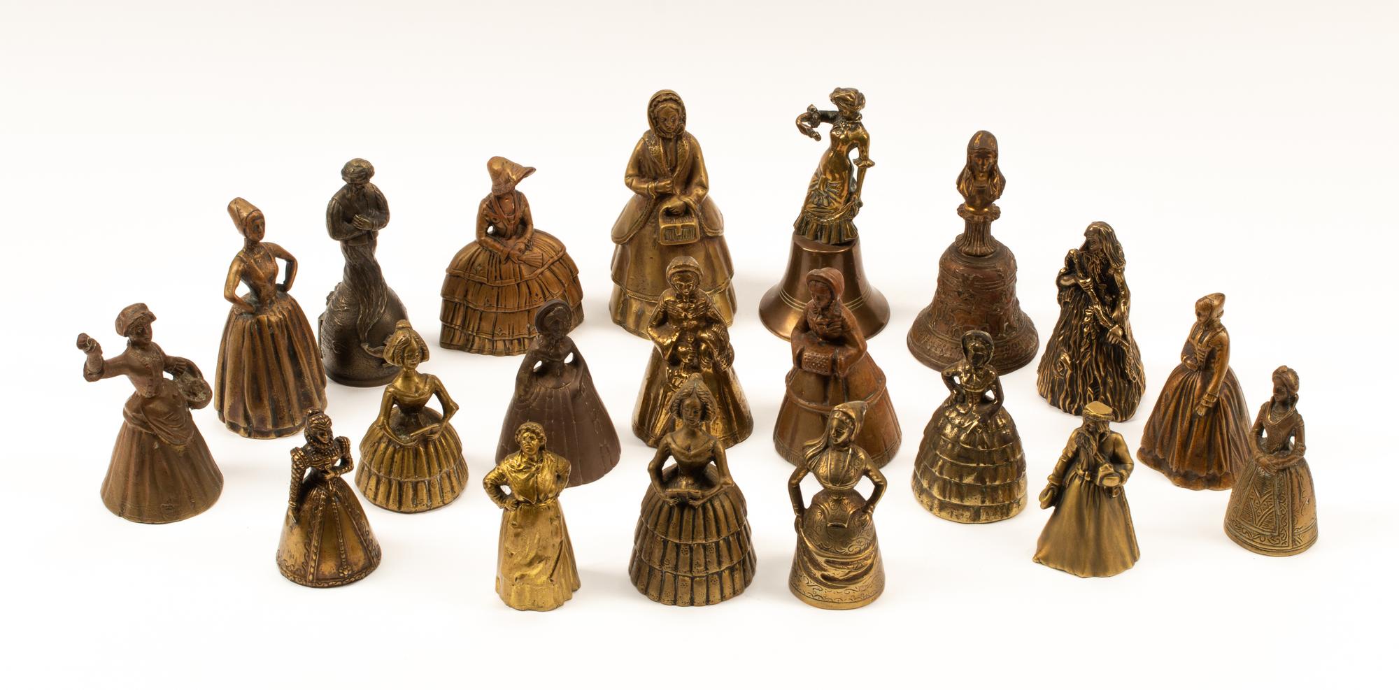 A Collection of Twenty Continental Bronze Bells