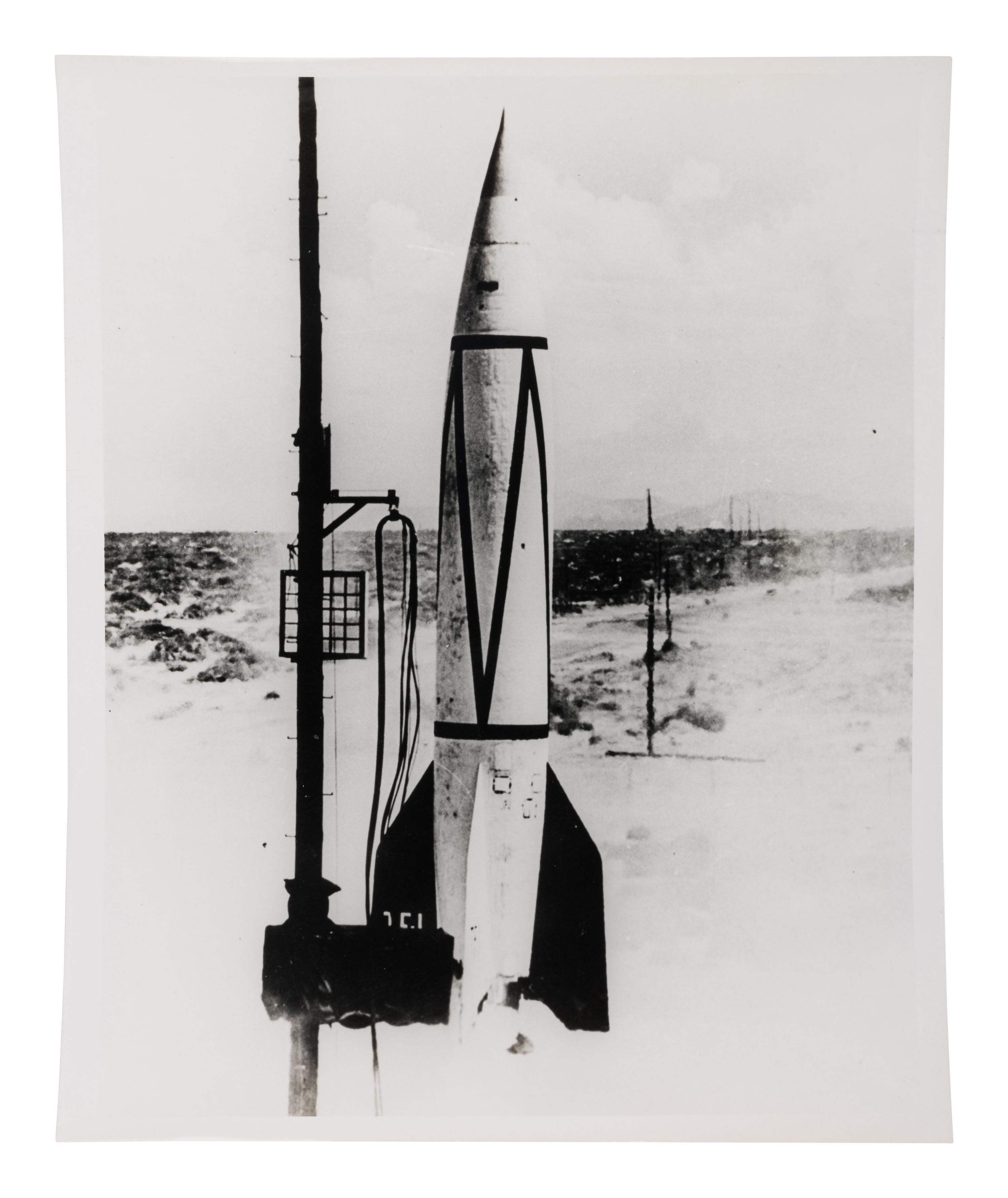 [PEENEMUNDE ARMY RESEARCH CENTER]. An archive of photographs of Wernher von Braun and the Peenemünde facility.