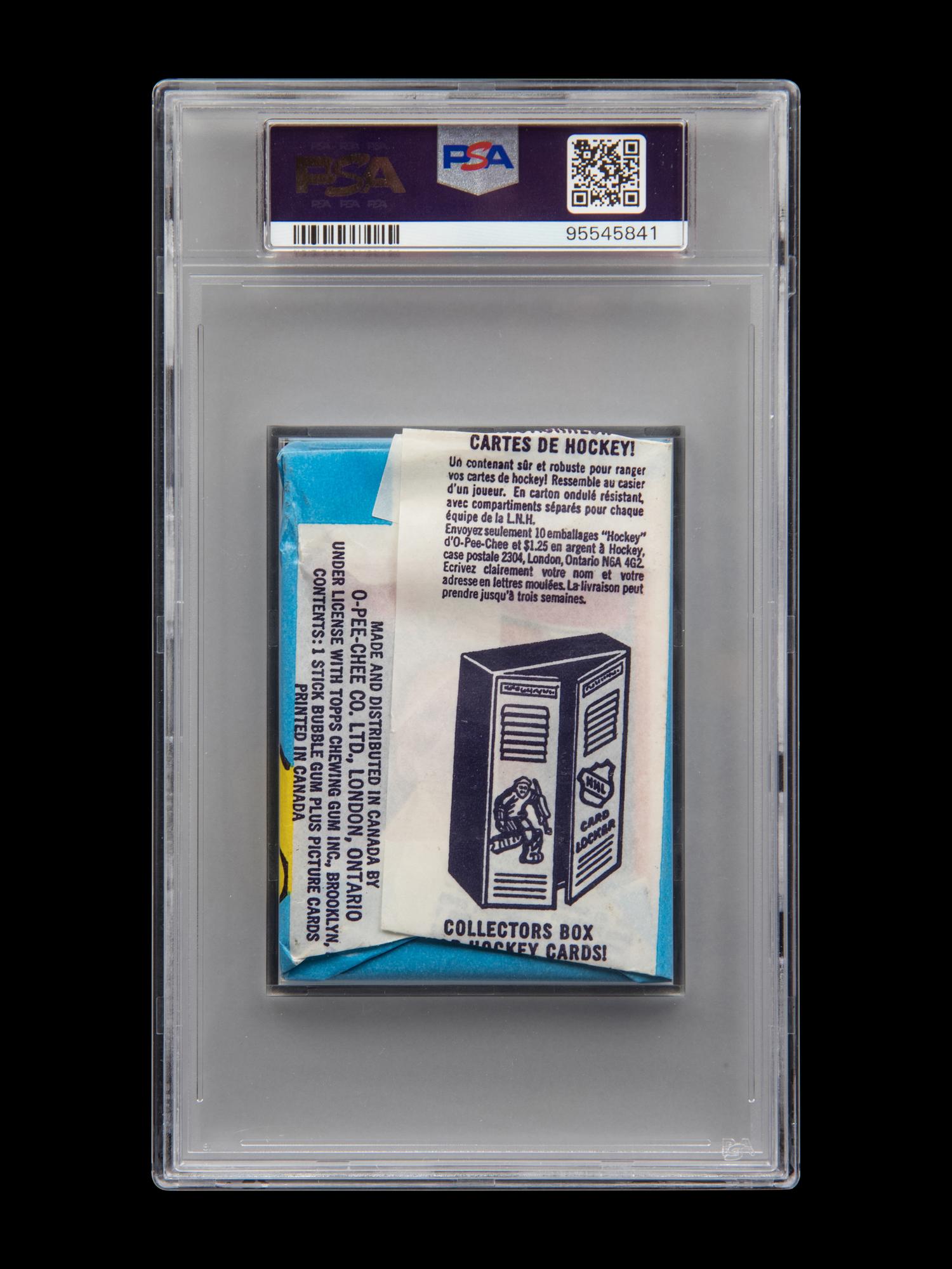 A Sealed Unopened Wax Pack of 1974 O-Pee-Chee Cards (PSA 7 NM)
