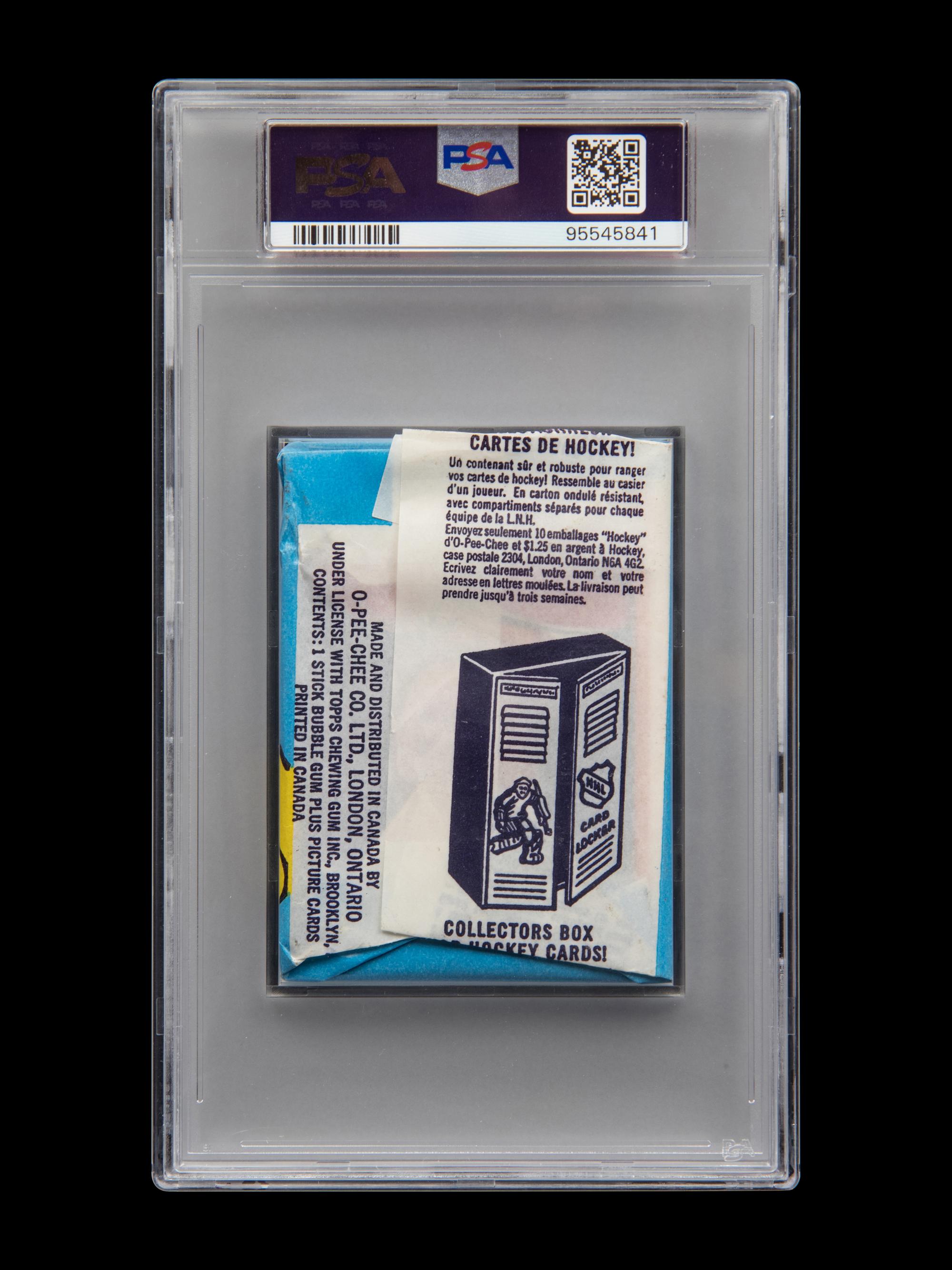 A Sealed Unopened Wax Pack of 1974 O-Pee-Chee Cards (PSA 7 NM)