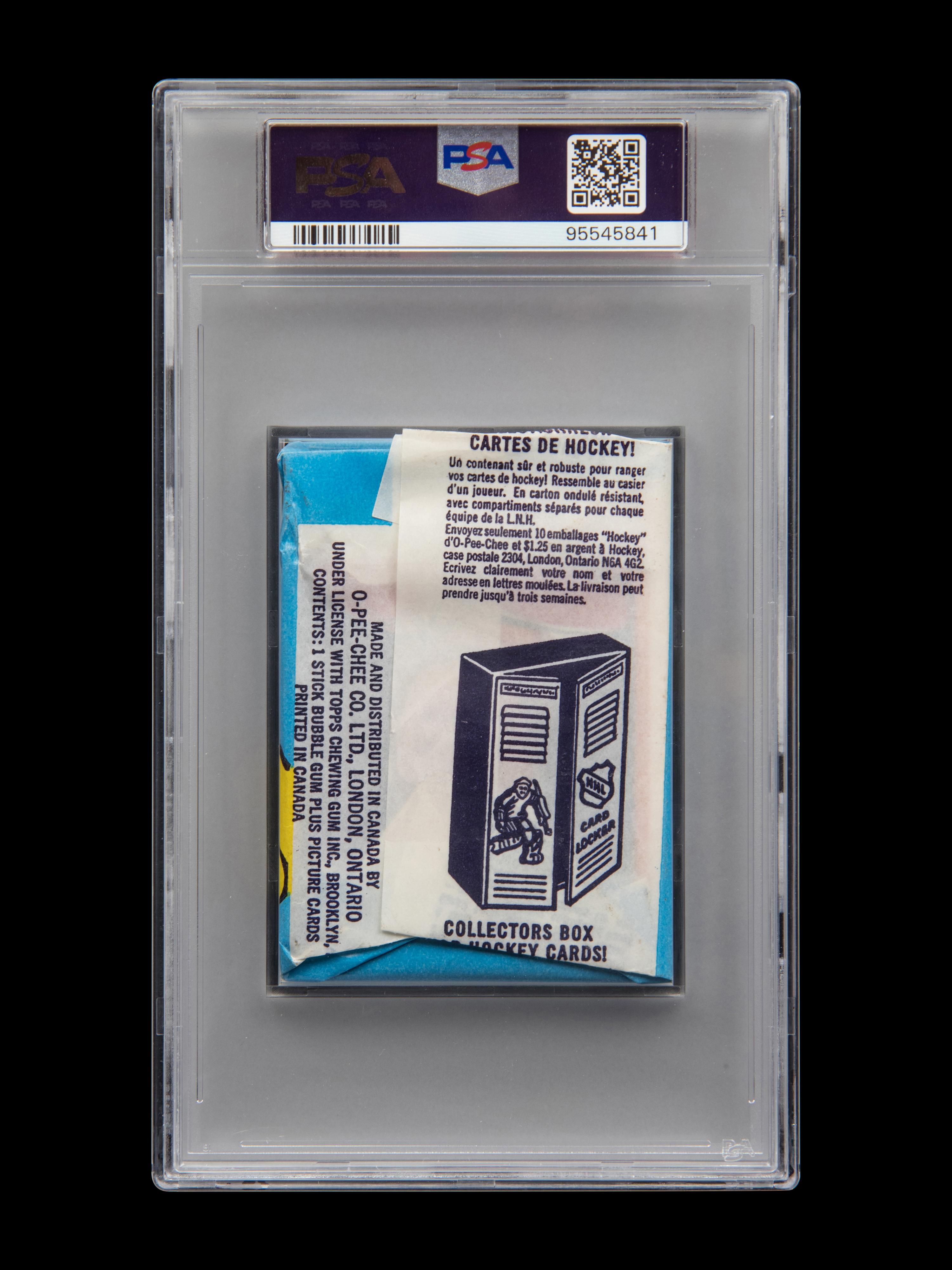 A Sealed Unopened Wax Pack of 1974 O-Pee-Chee Cards (PSA 7 NM)
