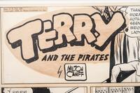 An Eleven-Panel Comic Strip by Milton Caniff (American, 1907-1988)
