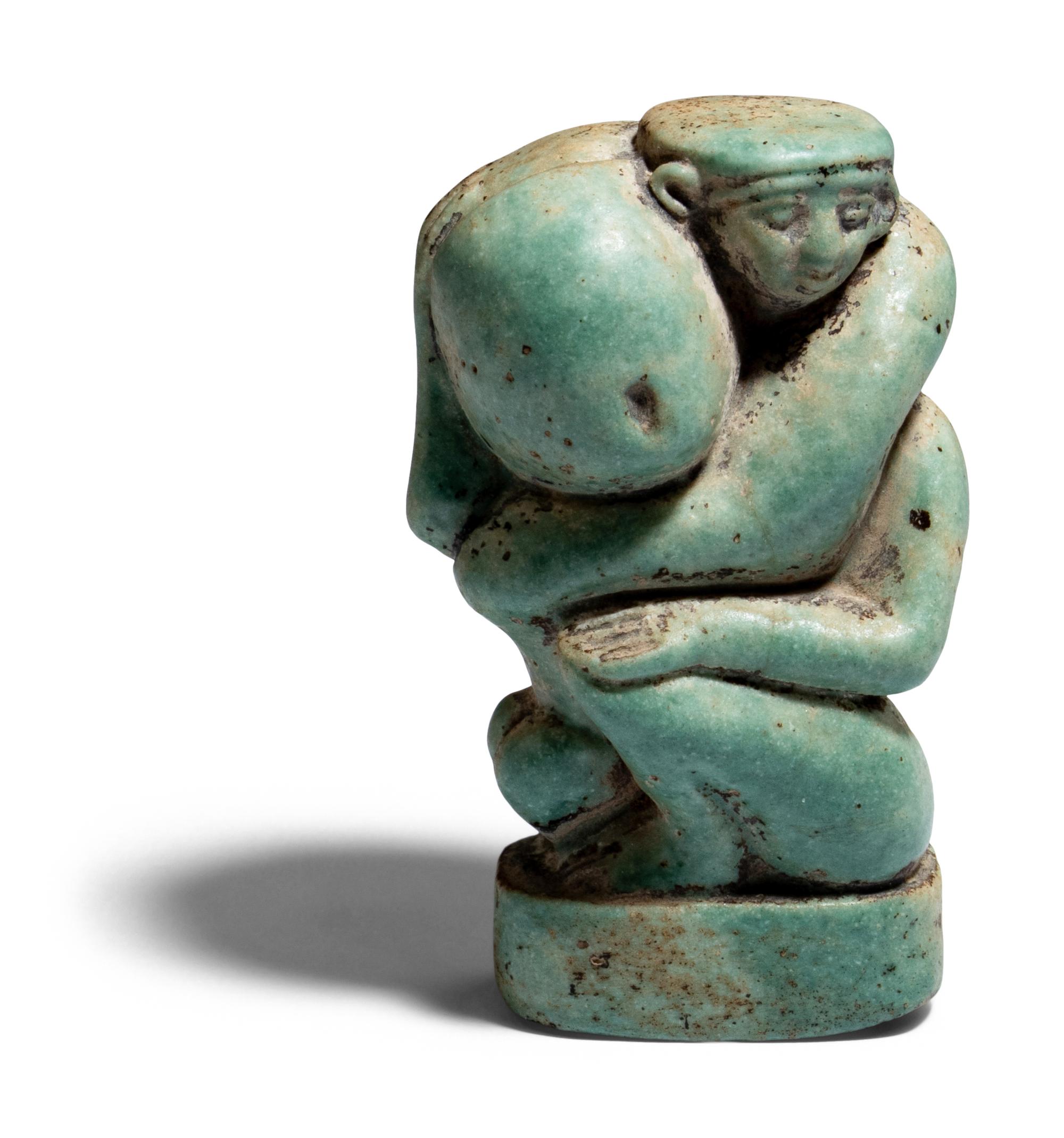 An Egyptian Faience Eroticon