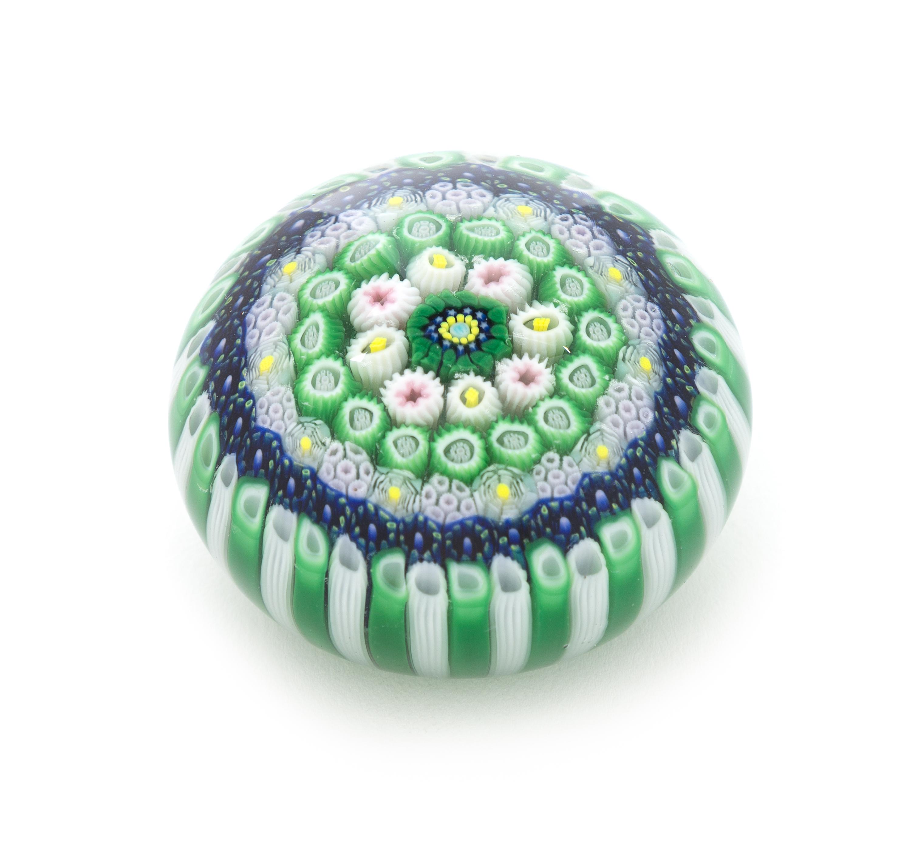 Drew Ebelhare, (American), a concentric millefiori paperweight