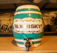 A Ceramic Whiskey Dispenser Height 11 inches. — 19TH CENTURY