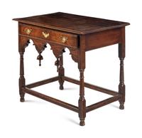 A William and Mary Oak Side Table