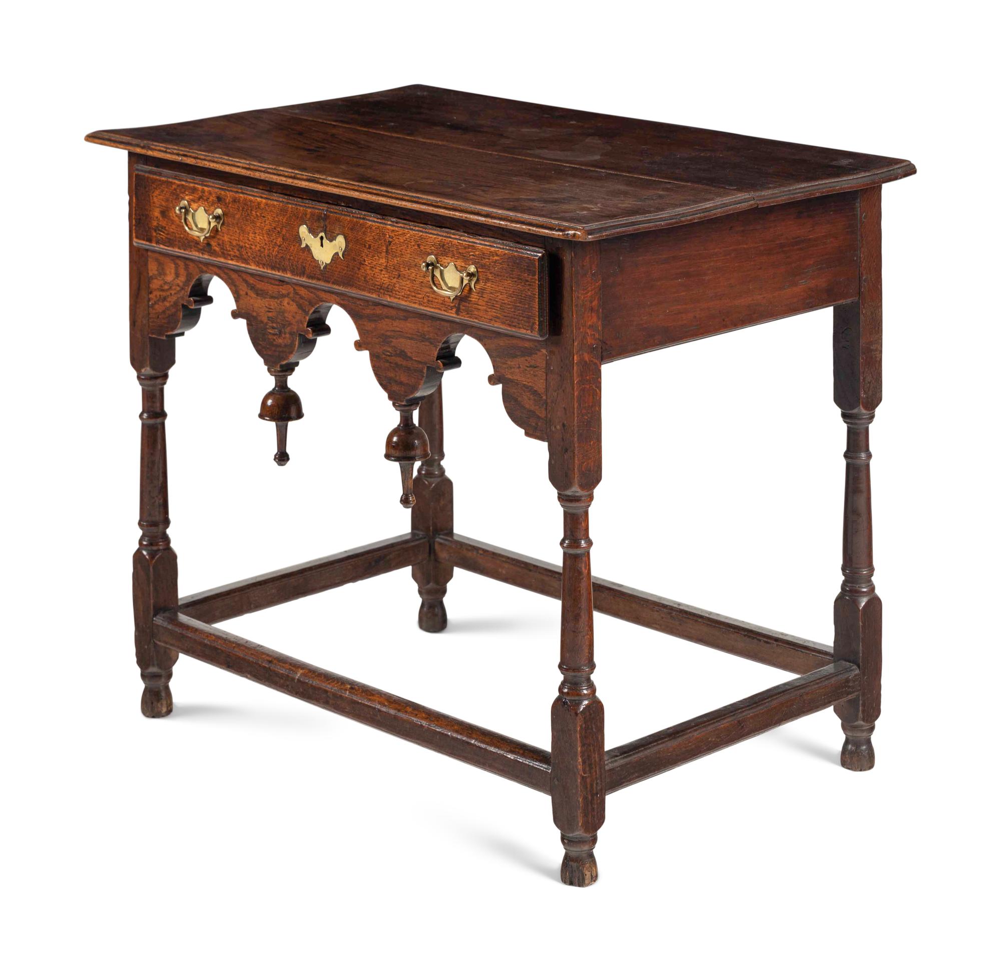 A William and Mary Oak Side Table