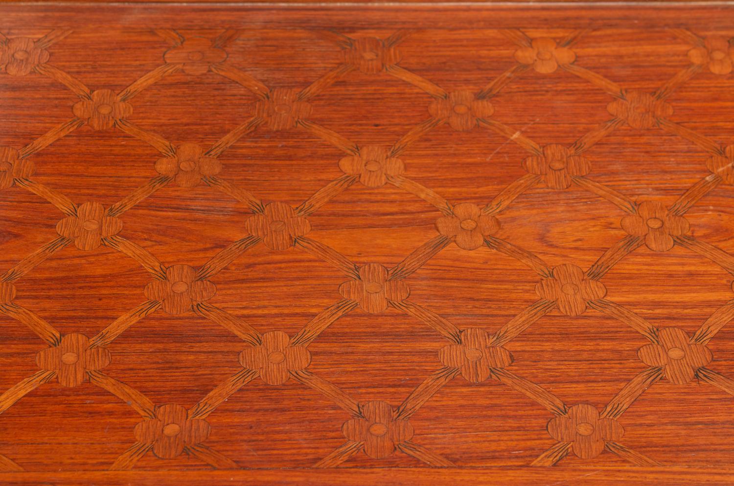 A Louis XV Style Inlaid Table en Chiffoniere — 19TH CENTURY