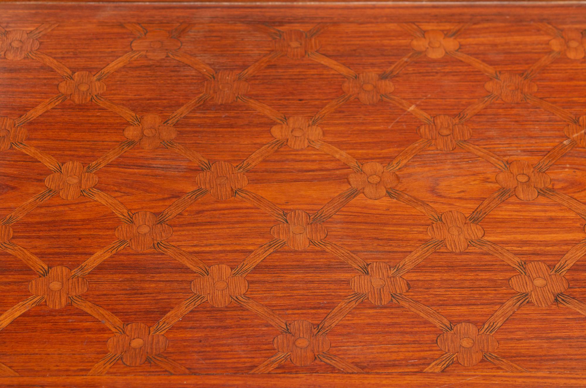 A Louis XV Style Inlaid Table en Chiffoniere — 19TH CENTURY