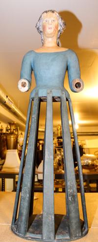 A Victorian Painted Wood Seamstress's Model Height 37 inches.