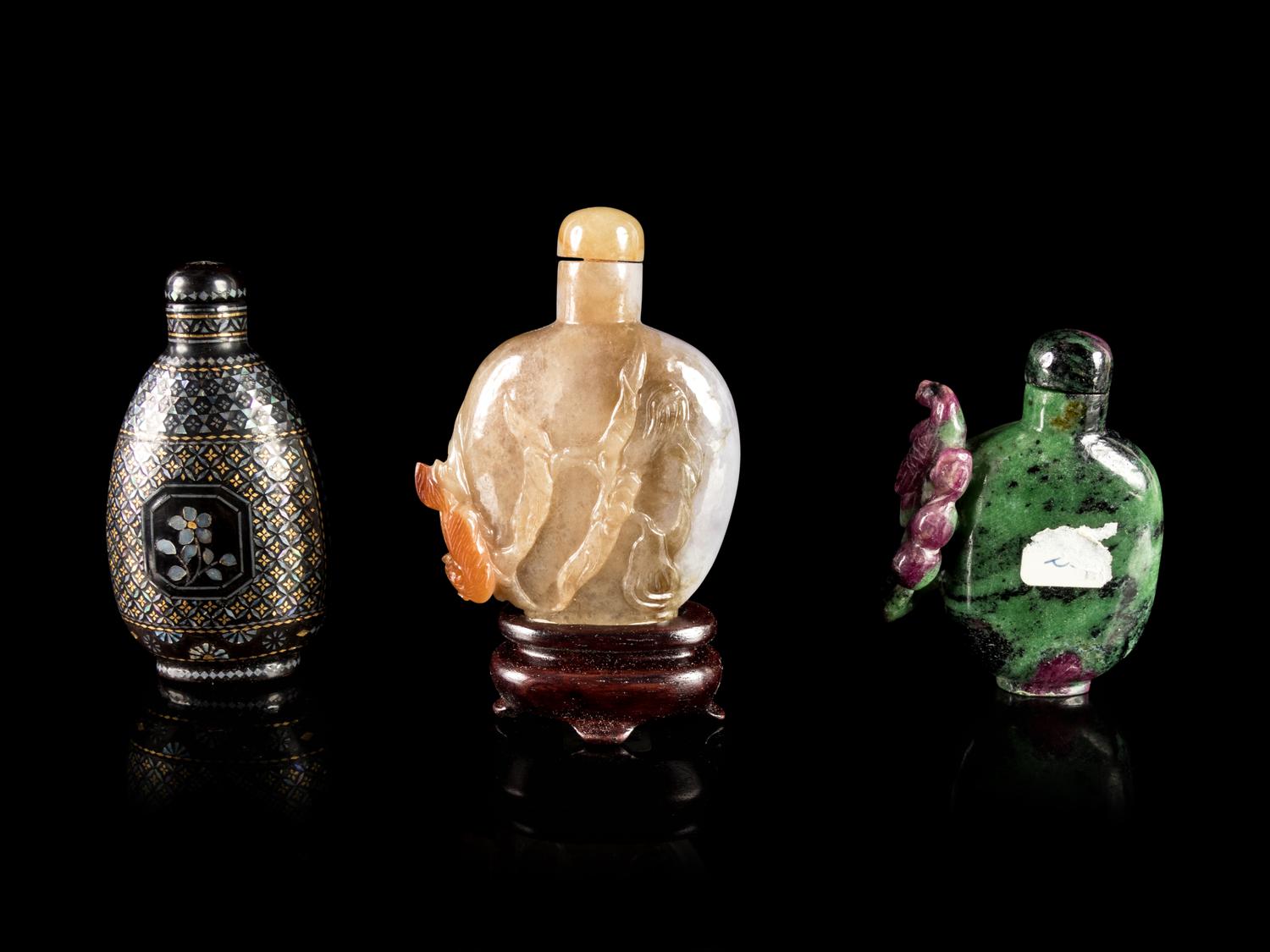 Three Chinese Snuff Bottles