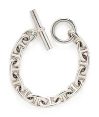 HERMÈS, SILVER 'CHAINE D'ANCRE' BRACELET