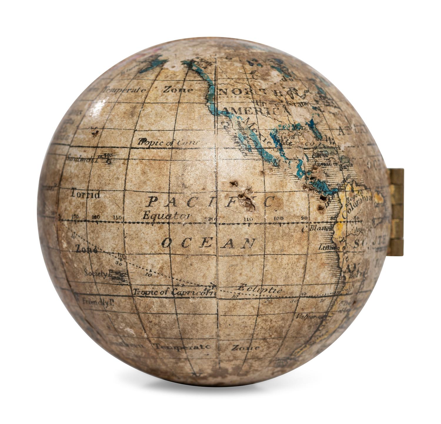 A Holbrook's Apparatus Mfg. Co. Pocket Globe
