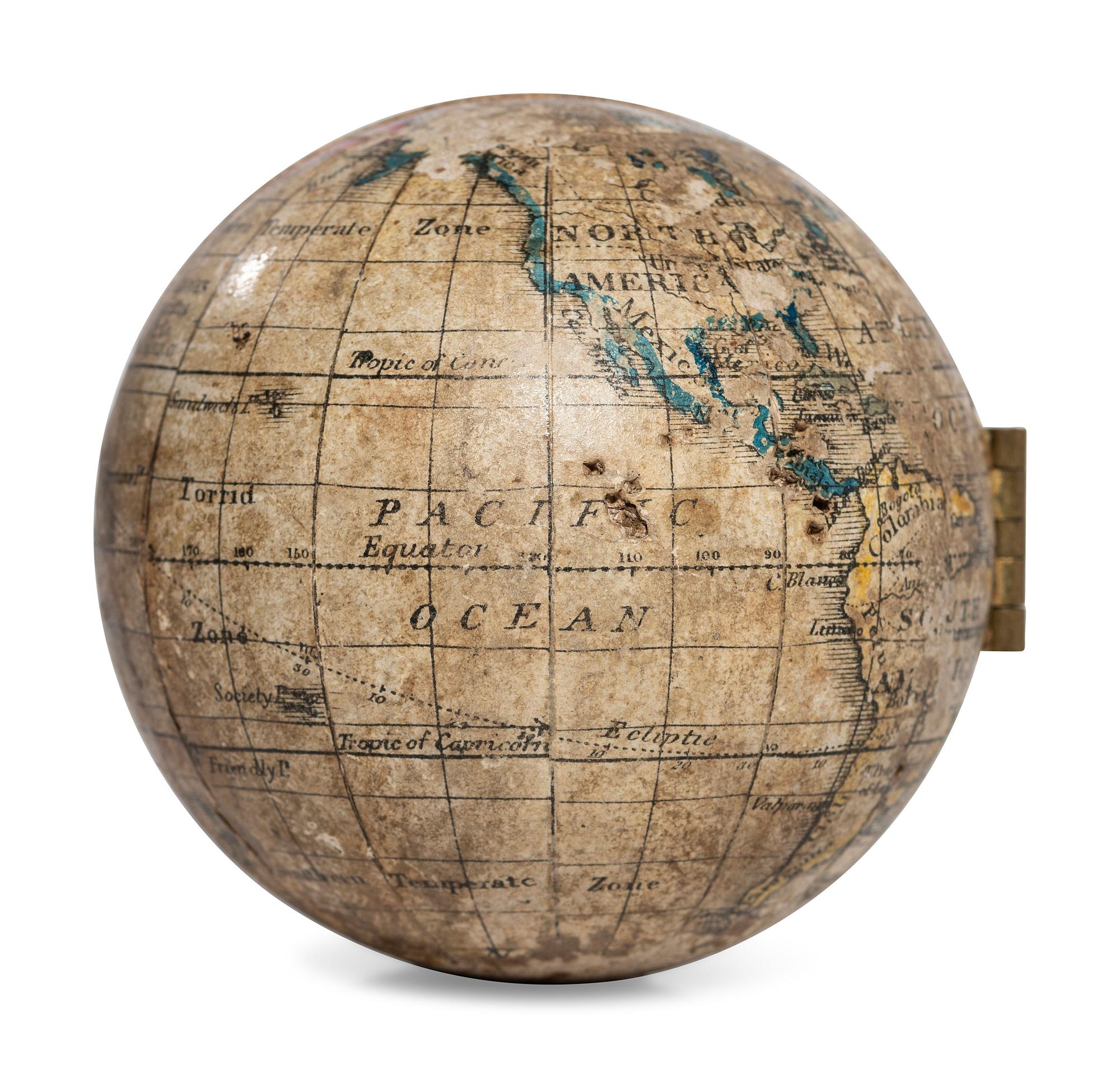 A Holbrook's Apparatus Mfg. Co. Pocket Globe
