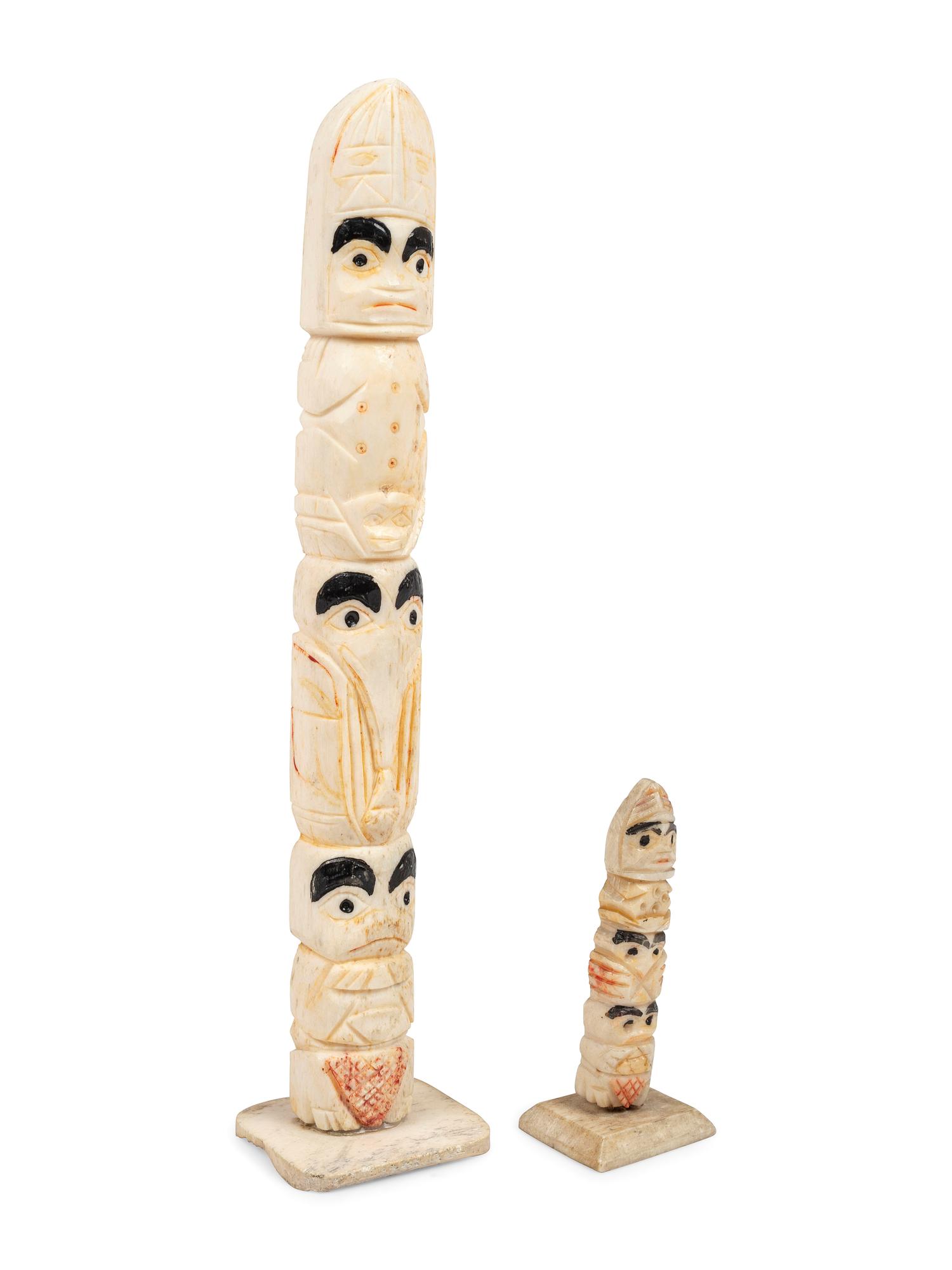 Model Northwest Coast Totem Poles
