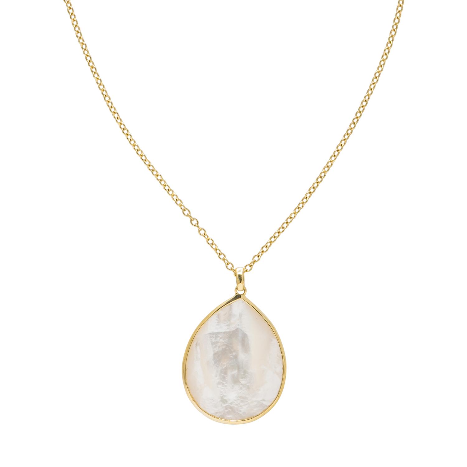 IPPOLITA, YELLOW GOLD AND MOTHER-OF-PEARL PENDANT NECKLACE