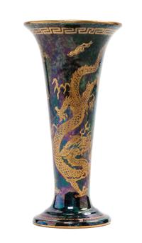 A Wedgwood Luster Trumpet Vase Height 6 inches.