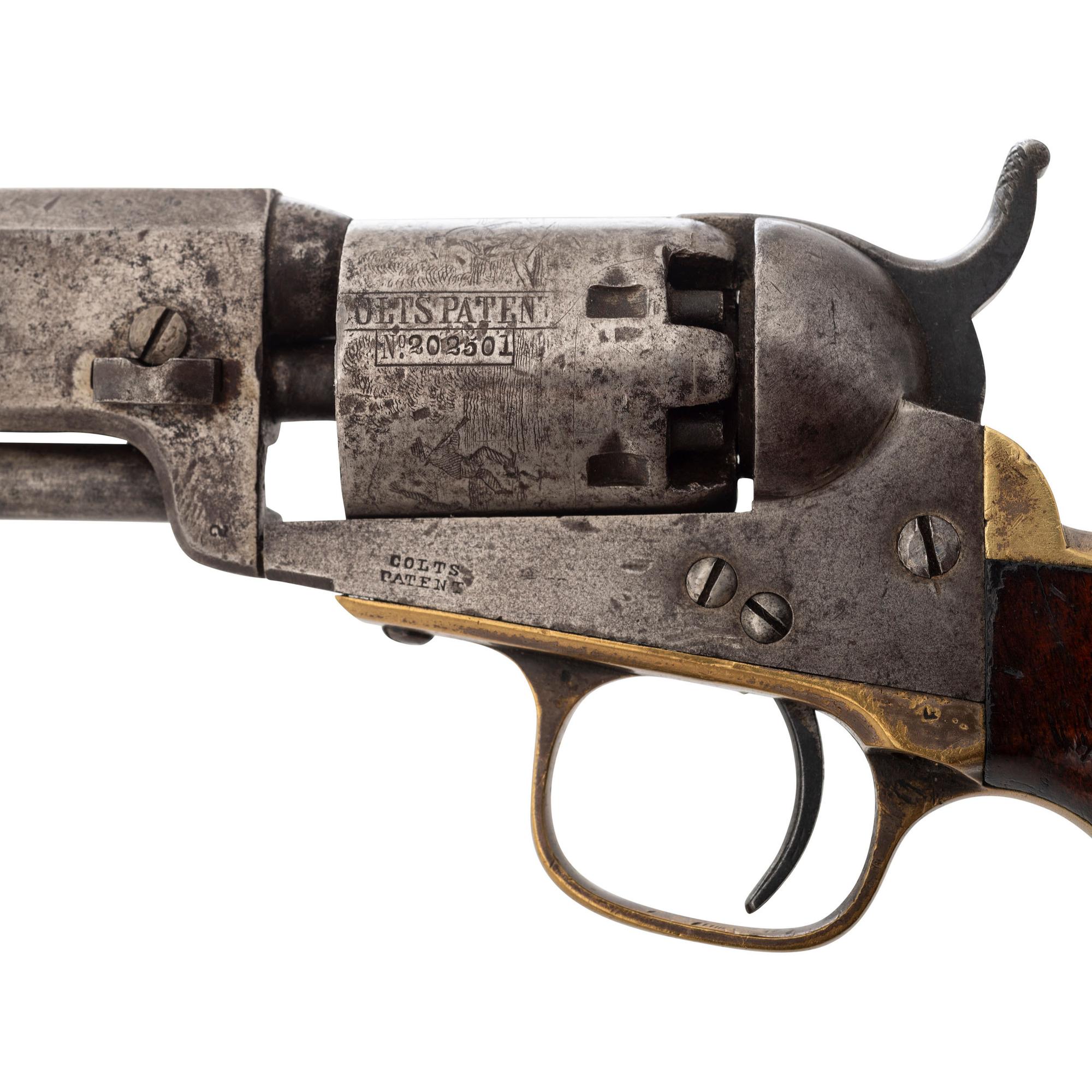 Colt Model 1849 Pocket Revolver Inscribed to Captain N.P. Fuller 17th Massachusetts Infantry and 2nd Massachusetts Heavy Artillery