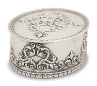 An American Silver Hinged Covered Box