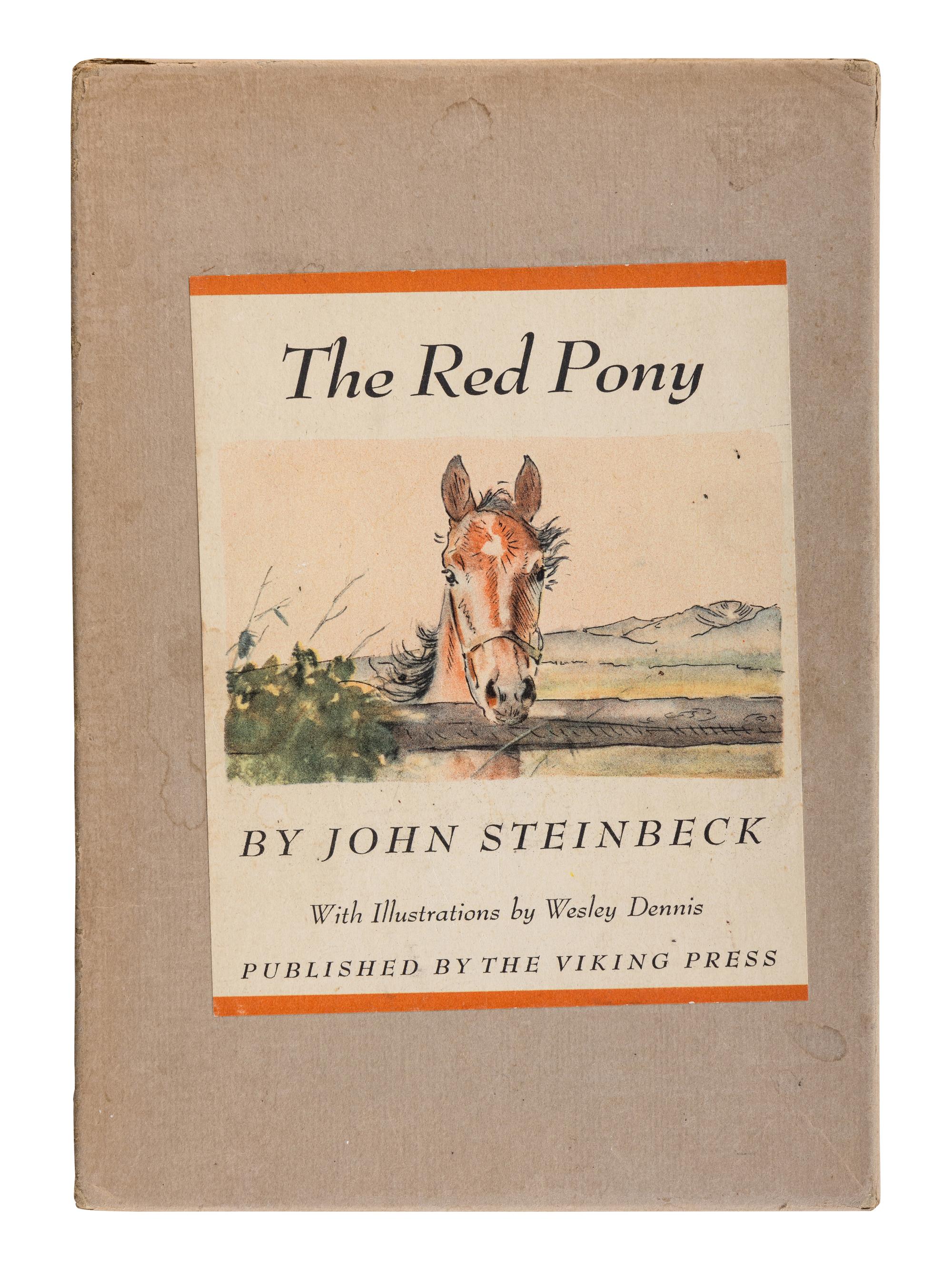 STEINBECK, John (1902-1968). The Red Pony . Wesley Dennis, illustrator. New York: The Viking Press, 1945.