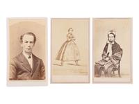 [Early Photo] Album related to photographer Francis Mowrey incl Image of Himself Dressed as a Woman