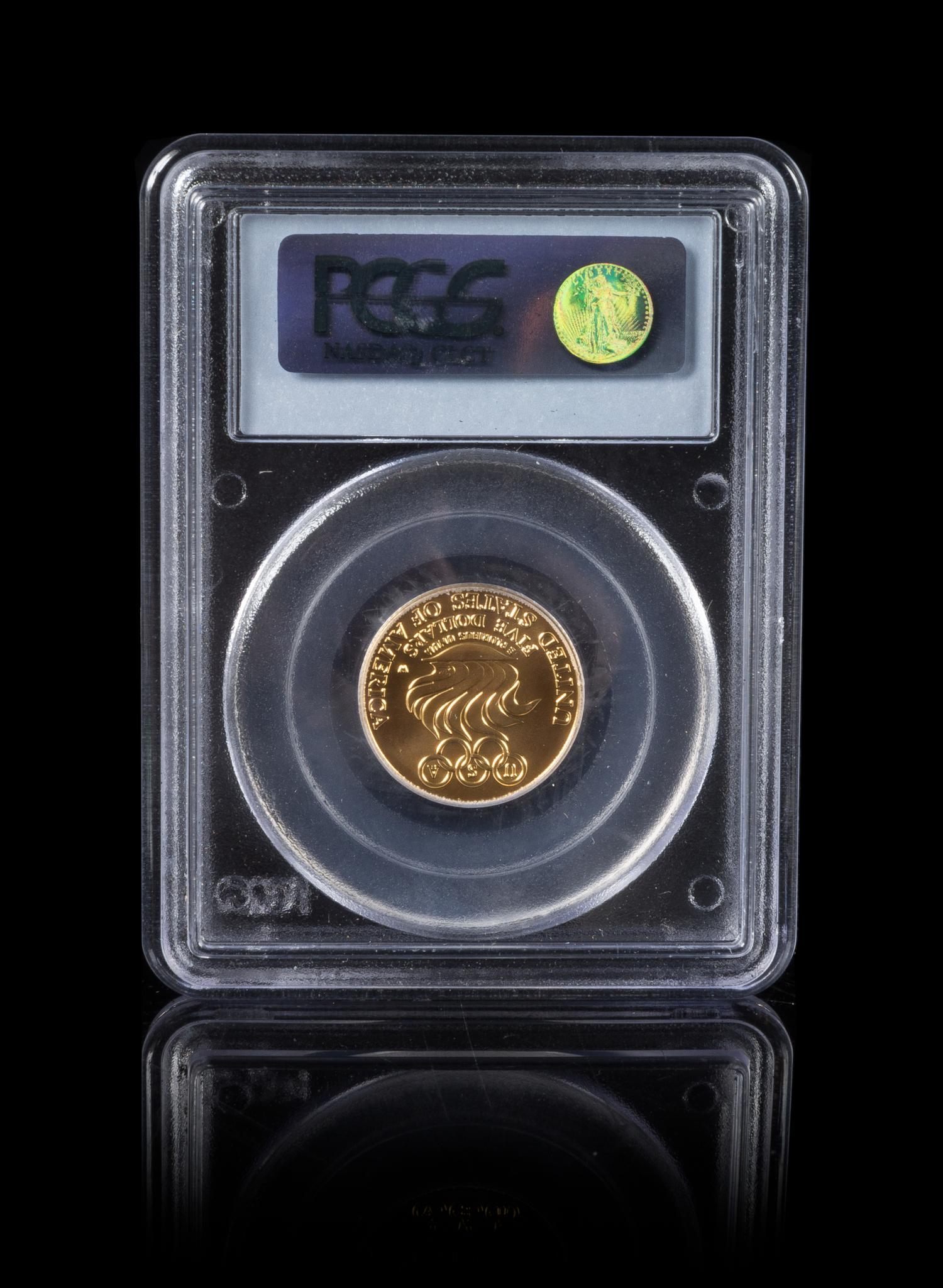 A United States 1988-W Olympic Games Commemorative $5 Gold Coin