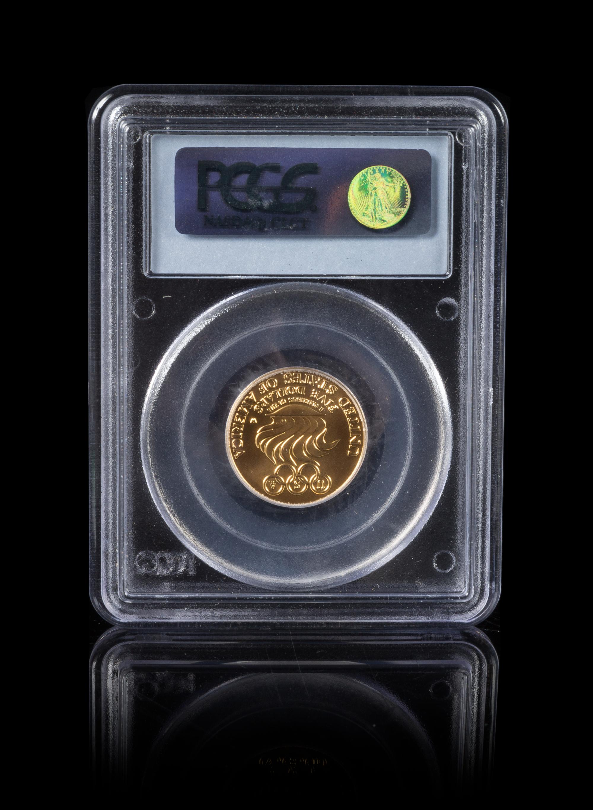 A United States 1988-W Olympic Games Commemorative $5 Gold Coin