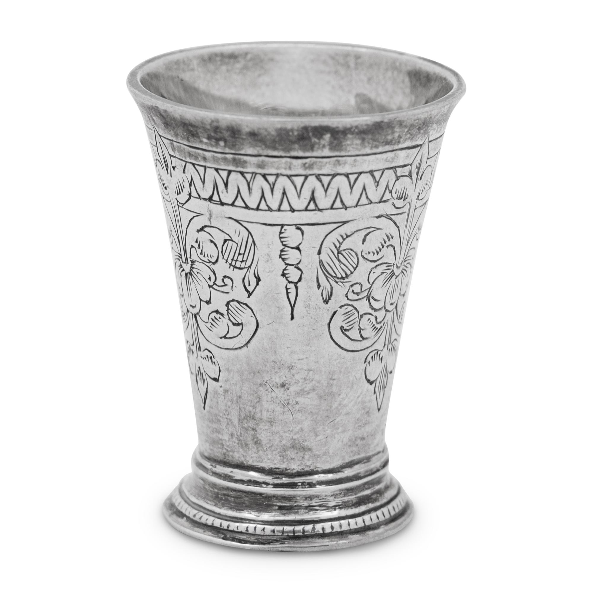 An English Miniature Silver Bed Warming Pan