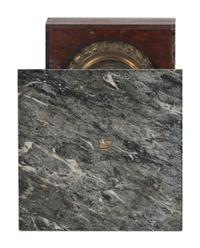 A Continental Gilt Bronze Mounted Marble Pedestal