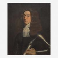 French School (17th Century) Portrait of a Gentleman in Armor