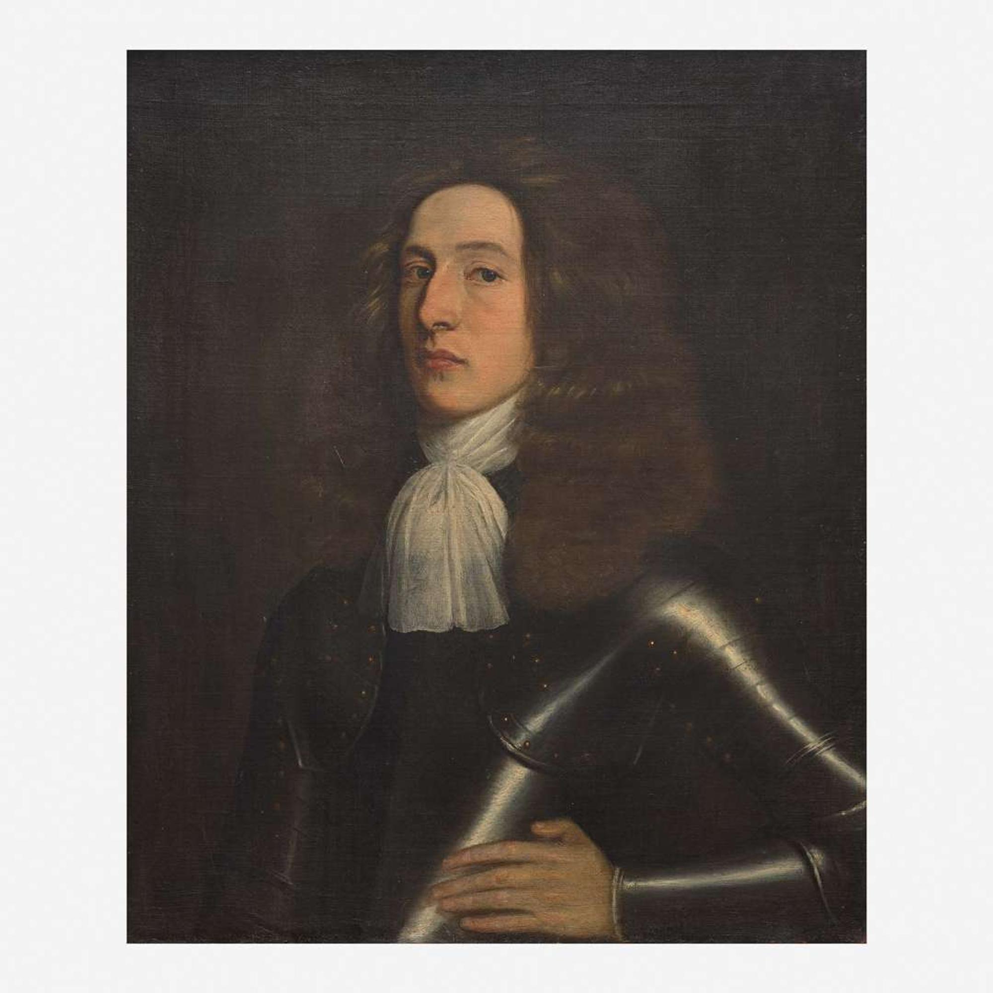 French School (17th Century) Portrait of a Gentleman in Armor