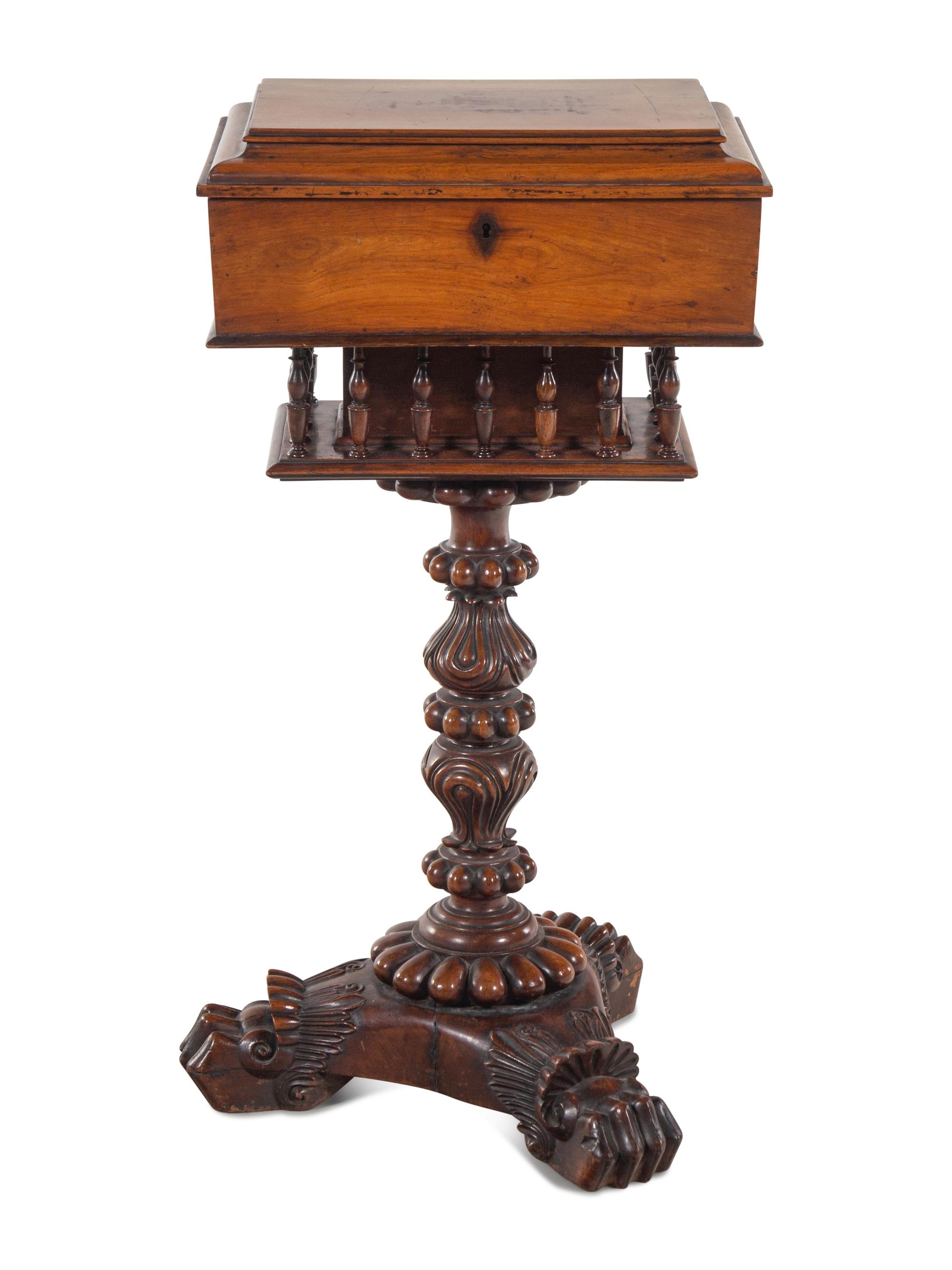 A William IV Mahogany Sewing Table