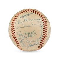 A Washington Senators Reunion Signed Autograph Baseball Including Dizzy Dean, Joe Cronin and Goose Goblin (Beckett Authentication Services)