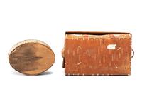 Great Lakes Quilled Birchbark Boxes