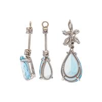 AQUAMARINE AND DIAMOND SET