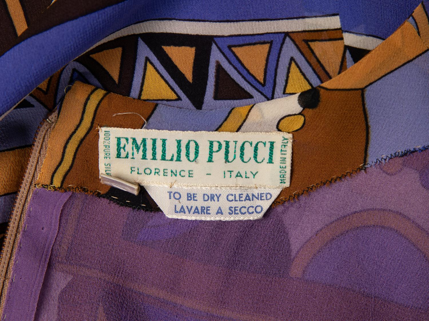 Emilio Pucci, Printed Silk Shift Dress, 1960's