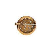 ANTIQUE, YELLOW GOLD AND DIAMOND BROOCH