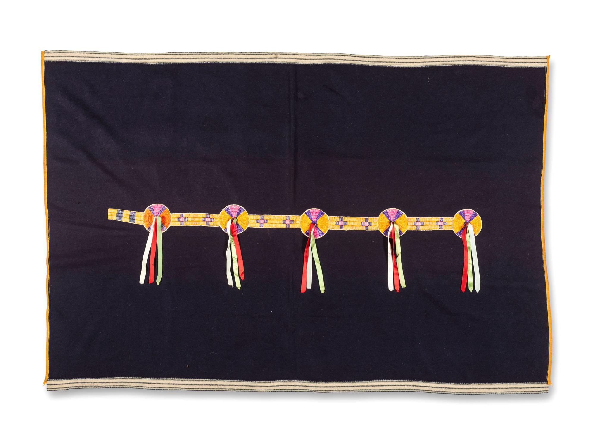 Hidatsa Quilled Blanket Strip