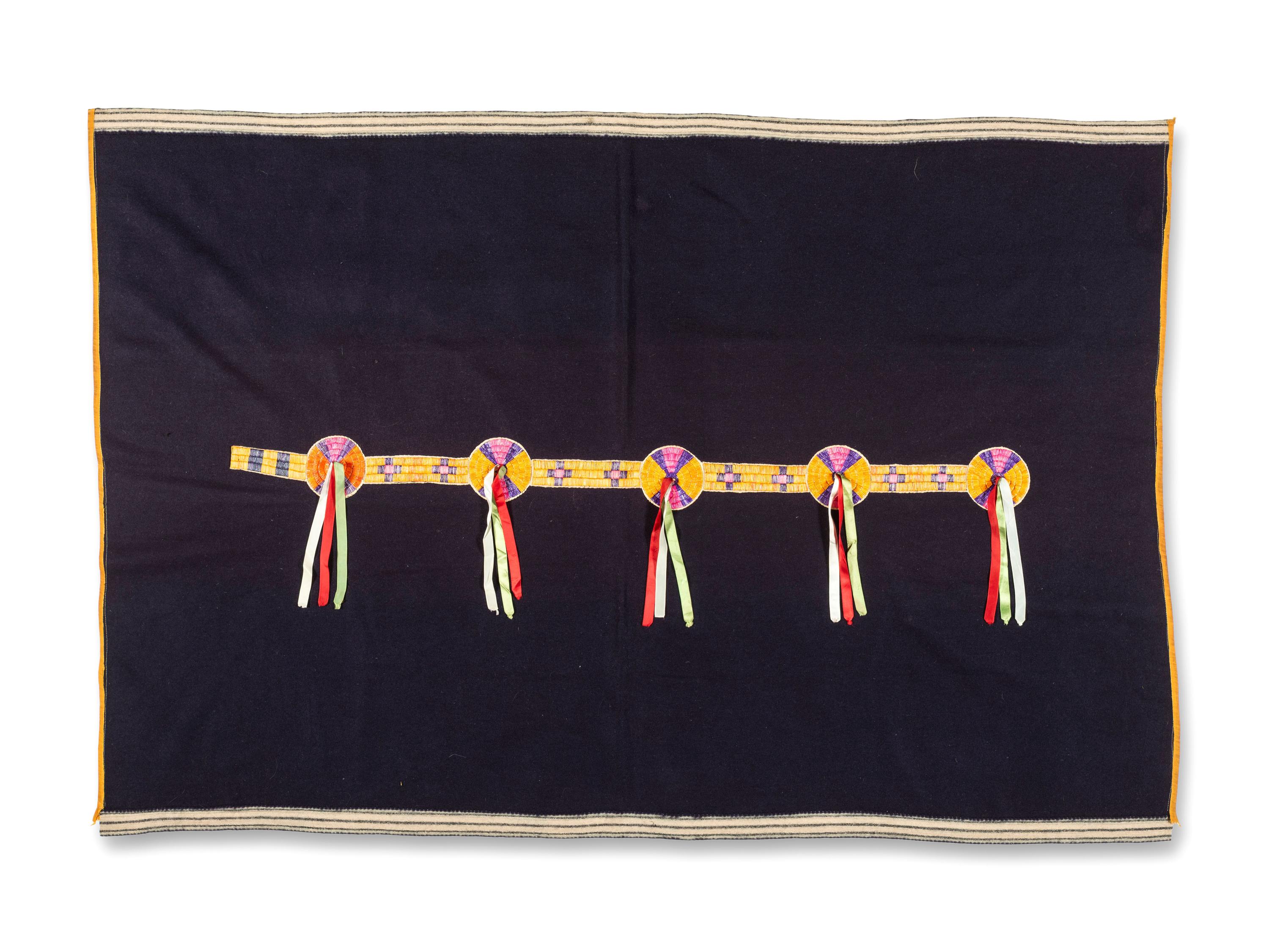 Hidatsa Quilled Blanket Strip