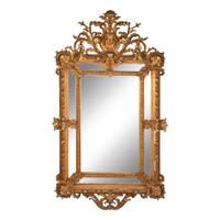 A Neoclassical Gilt Gesso Over Mantel Mirror