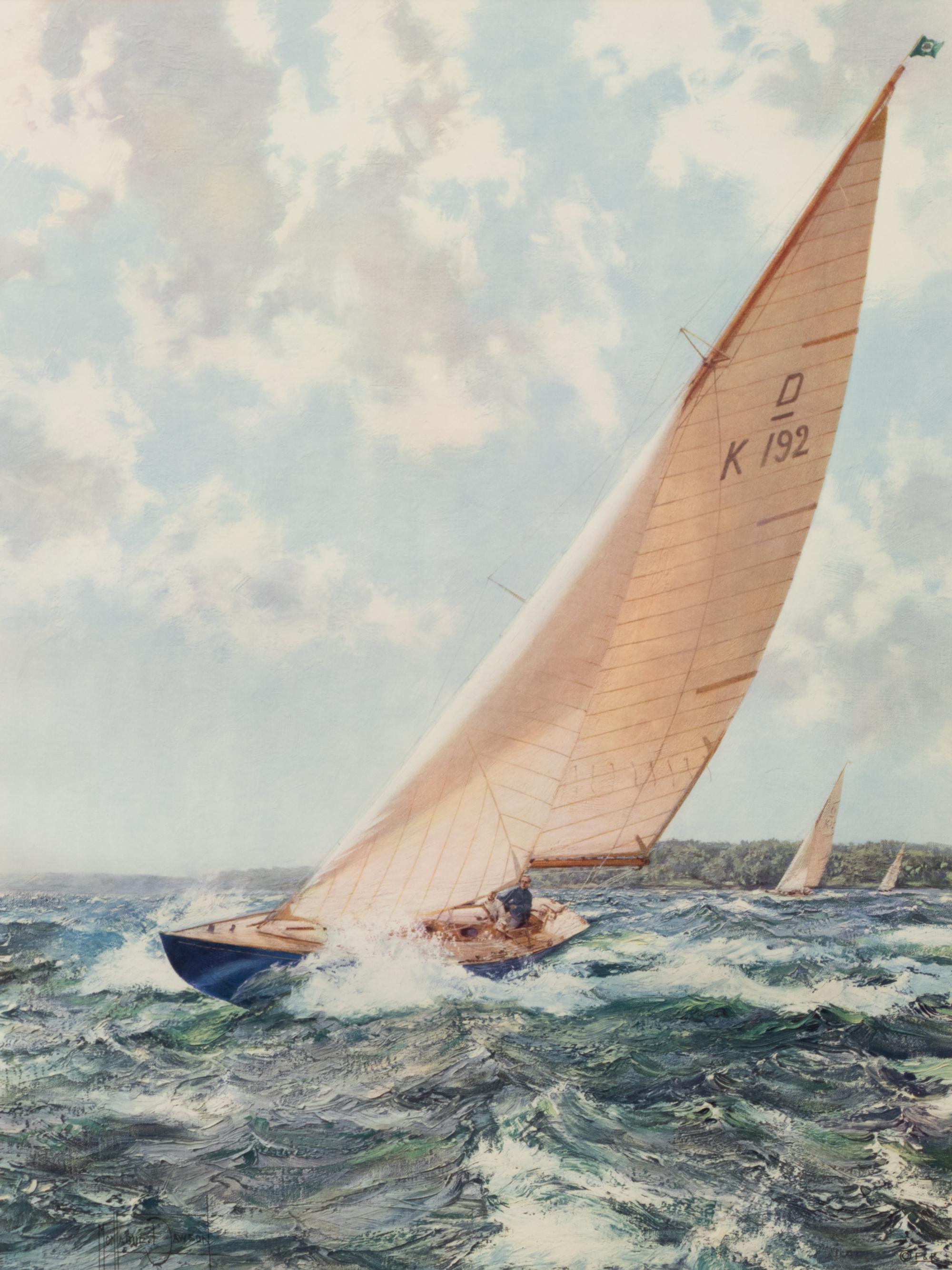 Ocean Racer and Royal Yacht, Bluebottle (a pair of prints)