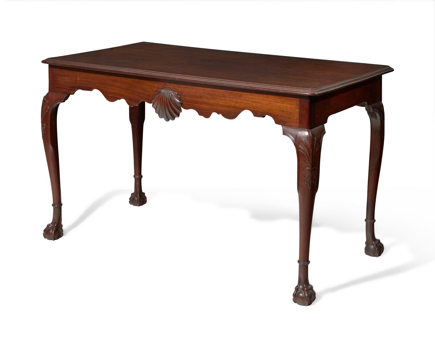 A fine Irish George II mahogany side table, circa 1750