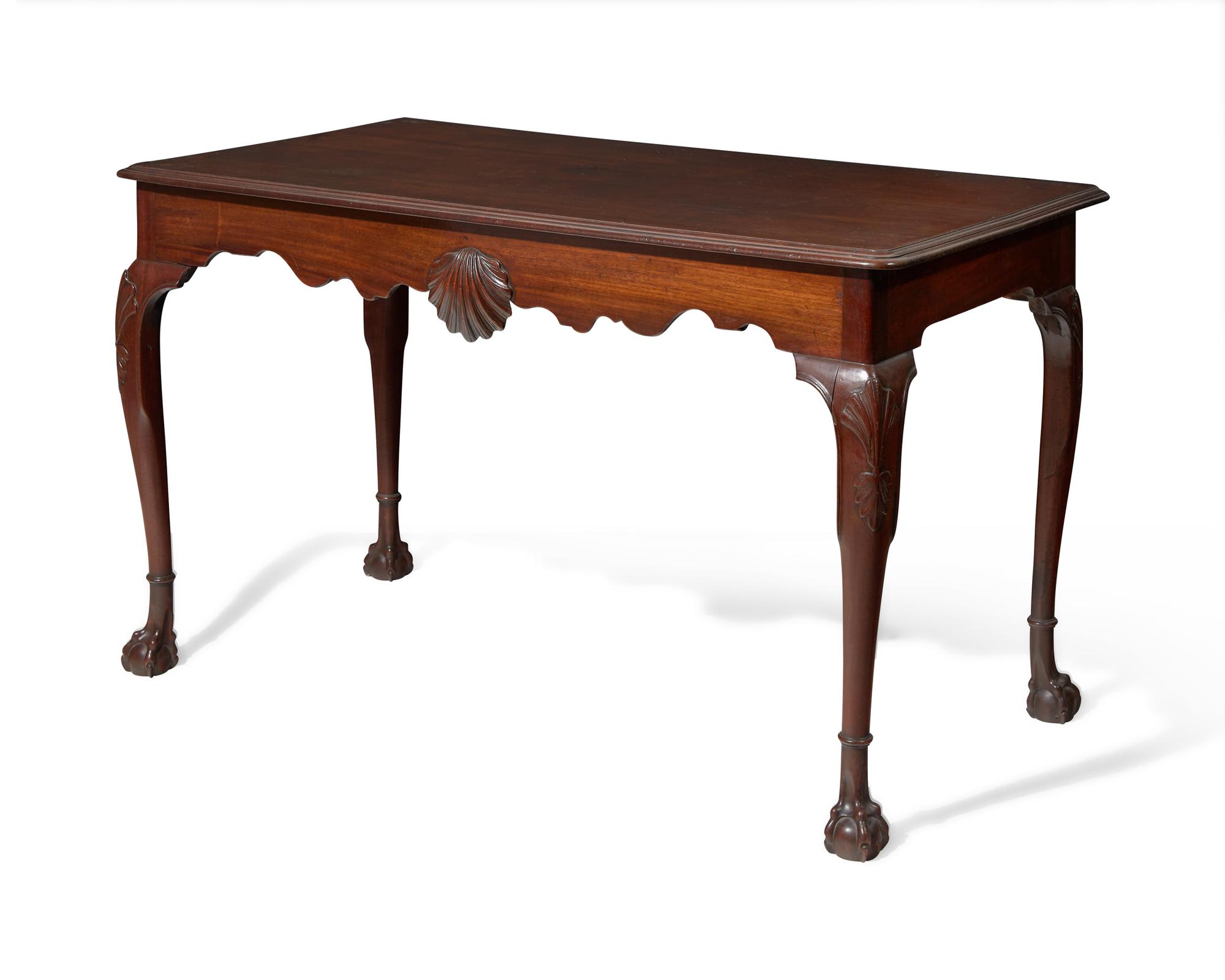 A fine Irish George II mahogany side table, circa 1750