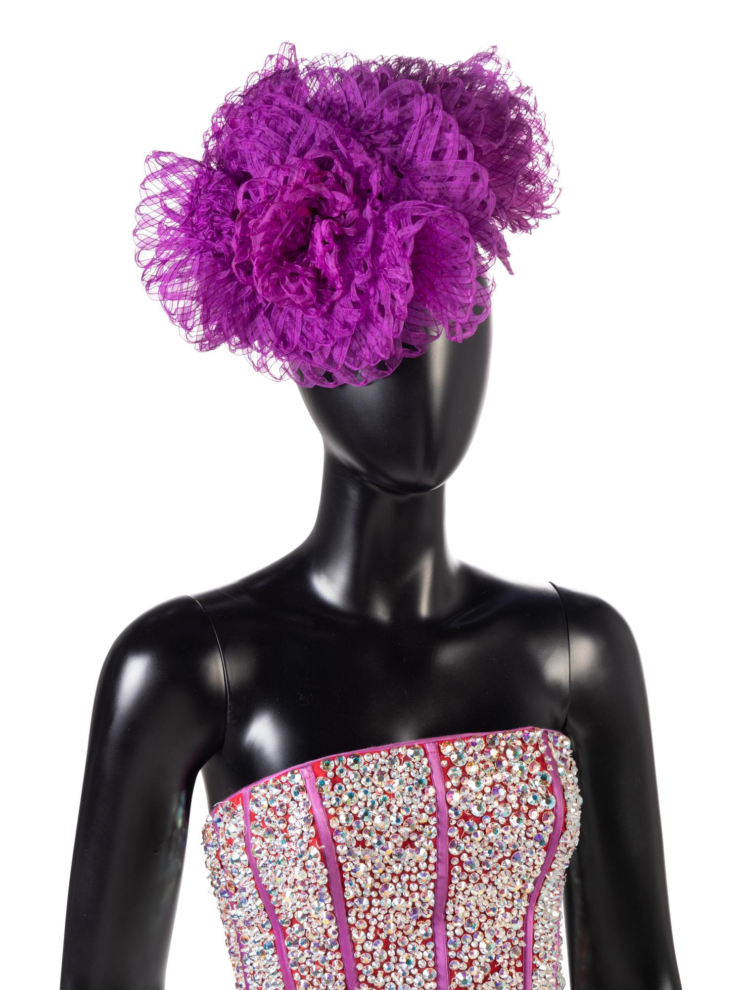 Calignano Evening Dress with Headpiece, 2000s