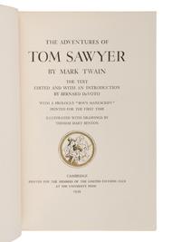 CLEMENS, Samuel L. ("Mark Twain") (1835-1910). Adventures of Huckleberry Finn . New York: The Limited Editions Club, 1942.