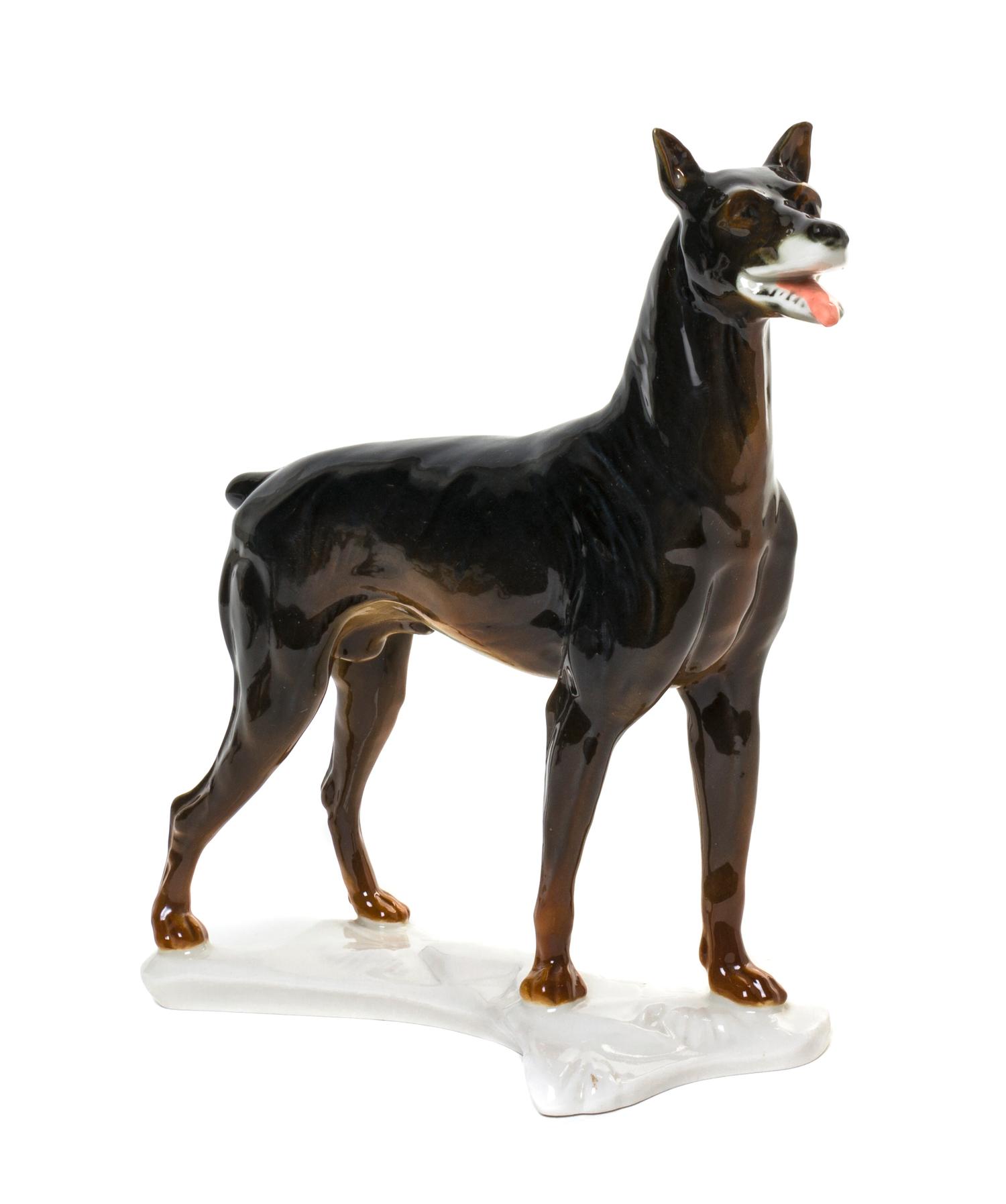 A Volkstedt Porcelain Figure, Karl Ens, Width 8 1/2 inches.