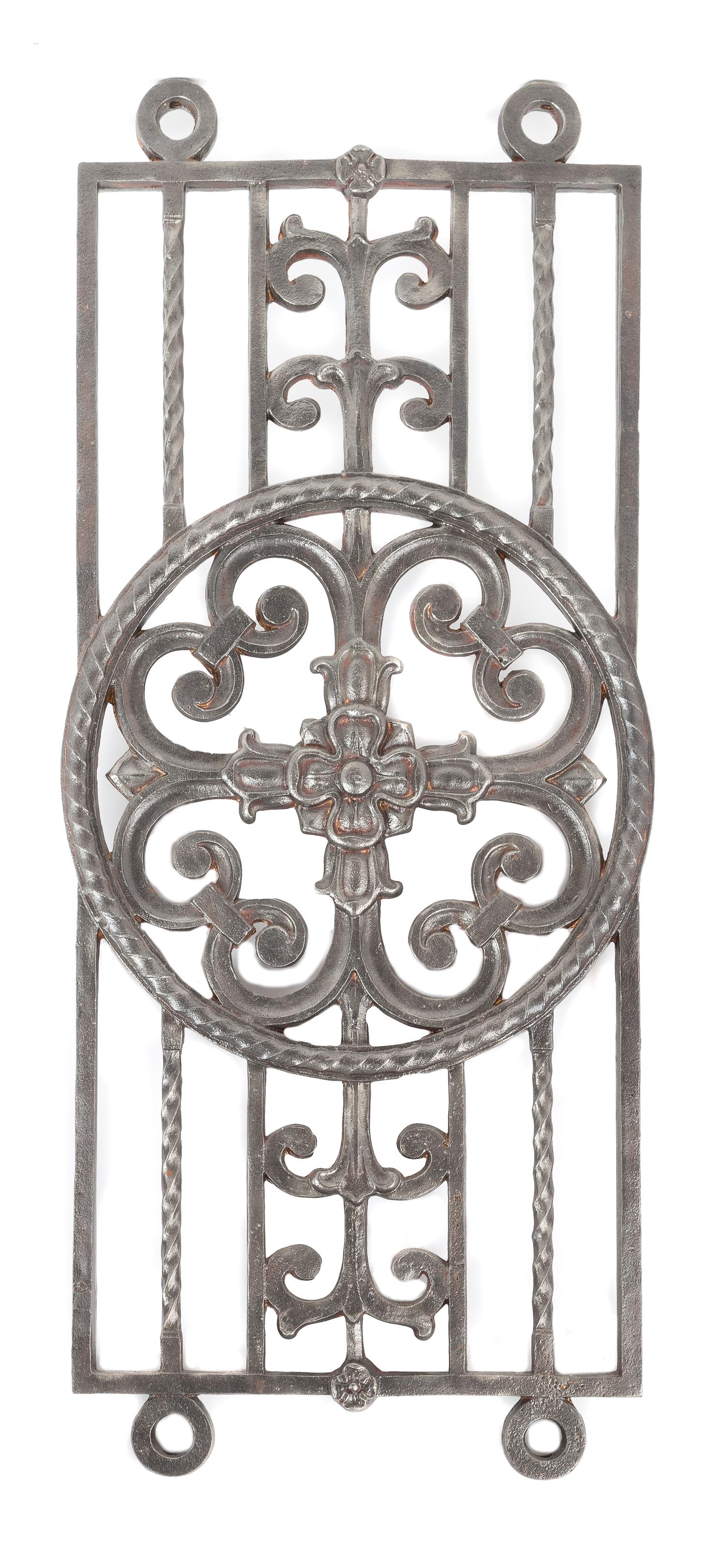J.E.O. (John Edmund Oldaker) Pridmore, (British/American, 1867-1940), a staircase baluster panel from the inerior lobby of the Sheridan
